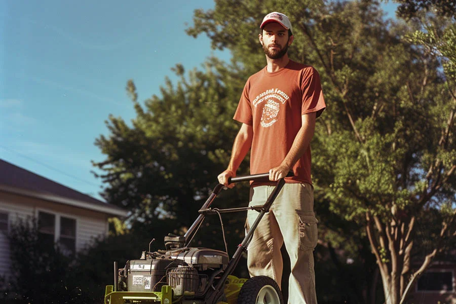 battery operated self propelled lawn mowers